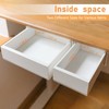 ROCDEER Under Desk Drawer Bamboo, Slide Out Desk Drawer Attachment,