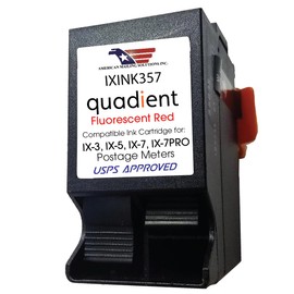 Quadient IXINK357 | Red Replacement Ink Cartridge for IX Series Postage Machines