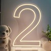 Lovewenying Neon Signs Number 2 Birthdays Decor Neon Lights Party