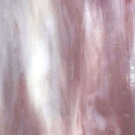 Wissmach Stained Glass Sheet and Mosaic Glass: Light Mauve (Purple) Swirled Opal (8"x6"-1 Sheet) by BiNARi Glass Studio