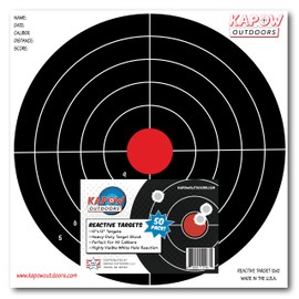 Kapow Reactive 12" Bull's-Eye Target 50 Pack
