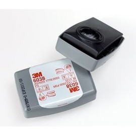 2 activated carbon filters for dust S3M item no. 6038 for mask series 6000 and 7000