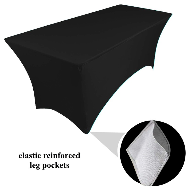 spandex lycra stretch cover tablecloth for 6ft foot table 183x75x75cm