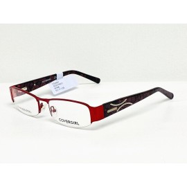 COVERGIRL Womens Covergirl Eyeglasses CG827 Red Half Rim Frames 53 17 135