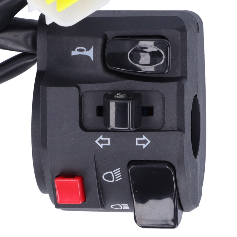 7/8in Motorcycle Handlebar Switch Horn Button Headlight Turn Signal Fog