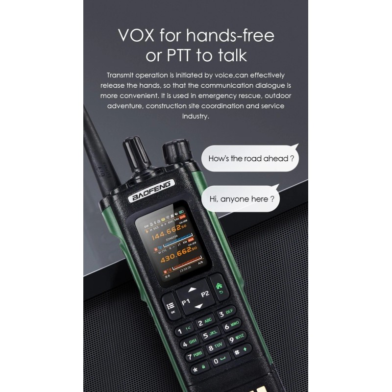 BAOFENG DM-32UV DMR Walkie Talkie Digital Simulation GPS/APRS Air Band