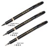 Walfront Kaligraphy/Manga Pen Set, 3 Pieces Kanji Pen Chinese, Manga