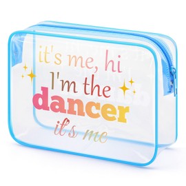 Dance Lover Gifts For Girl Clear Makeup Bag Dance Teacher Gift Ideas Appreciation Gift For Dance Teacher Coach PVC Cosmetic Bag Christmas Birthday Gifts For Daughter Sister Dancer Lover Friend