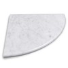 9'' Natural Marble Corner Shower Shelf for Bathroom, Marble Corner