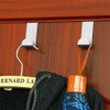 Mr. Gadget's Solutions Stainless Steel Reversible Over Door Hooks for