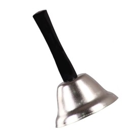 DOITOOL Metal Hand Bell with Handle Sound Musical Percussion Bell for Class Christmas Service and Home Decor