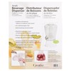 CreativeWare 3 Gallon Beverage Dispenser With Ice Cylinder And Fruit