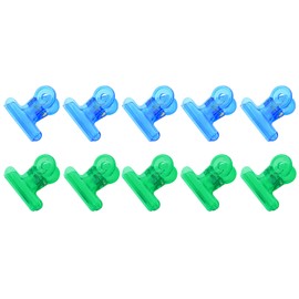 Nail Extension Nail Form Paper Holder, C Curve Nail Pinching Clips, Multi Function Tool UV/Nail Gel Acrylic Nails Pinchers Pack of 10, HJ-NAT181 (Blue and Green)