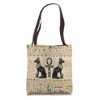 Egyptian Cats and ankh cross Tote Bag