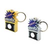 Juggler Sound Flash Button Mini Silver Luminous Sound Key Holder