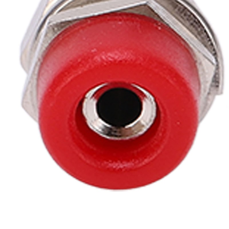 10pcs/set 2mm Nickel Plated Banana Jack Socket Panel Mount Binding