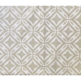 Elrene Home Fashions Summer Fun Bohemian Ikat Style Vinyl Flannel Back Tablecloth (52 x 70 Oblong, Gray) Grey