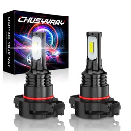 CHUSYYRAY Compatible for Chevy Silverado 1500 Fog Lights 2500HD 2007 2008 2009 2010 2011 2012 2013 2014 2015, 5202 Fog Light Bulbs, 6000K Bright White, Powersports Bulbs, Plug N Play, Pack of 2