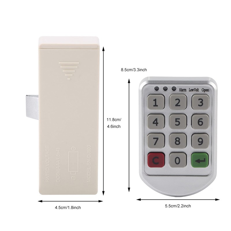Ejoyous Electric Code Lock, Digital Cabinet Lock, Drawer Lock, Electromagnetic