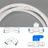 1/4" Quick push to connect Water fittings Kit For Ro