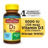Vitamina D3 Corazon Huesos Salud 5,000iu 100 Capsulas Eg D49