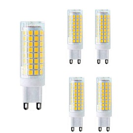 G9 LED Bulb 10W 110V Dimmable LED Corn Light Bulbs 100W Halogen Equivalent, 102 LED 2835, 4000K Natural White, Ceramic G9 Bi-Pin Base for Indoor Home Lighting Chandelier Ceiling Fan, 5 Pack