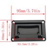 CHENJIN Embedded Folding Handle 95mmx60mm Black Toolbox Concealed Handle Panel