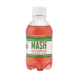 Boylan Bottling MASH Great Tasting Watermelon Lemon Lime – Lightly Carbonated Fruit Drink - Low Calorie & No Sugar - Made With All Natural Pure Cane Sugar- 12 Count
