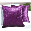ZIMEL HOMES Pack of 2 Crushed Velvet Cushion Covers 43