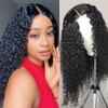 Giginger 4X4 Lace Frontal Closure Wig 28 Inch Jerry Curly