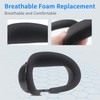 3-Pack Breathable Foam Face Pad & Sweat-Proof PU Leather &