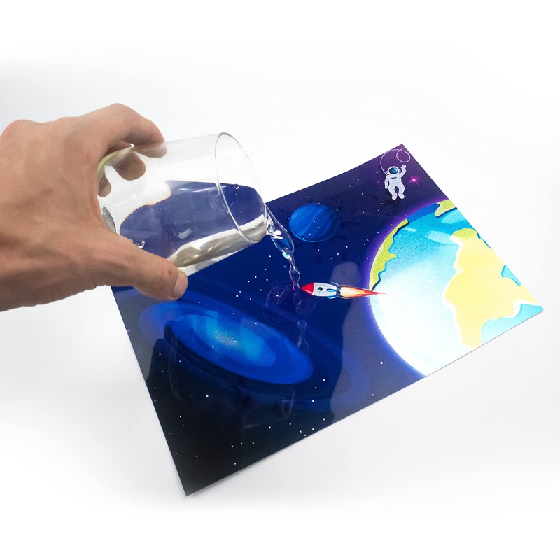 Evergreen Goods 10 Sheets of A4 Holographic Silver Printable Vinyl