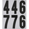 Hillman 843445 Reflective Adhesive Mailbox Number Pack, 3", Black and