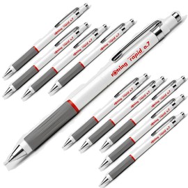 Newell Brands 10 x Rotring Rapid Mechanical Pencil, 0.7mm HB Lead, with Twistable Eraser, Retractable Tip & Soft Rubber Grip - Loose in Plain Packaging