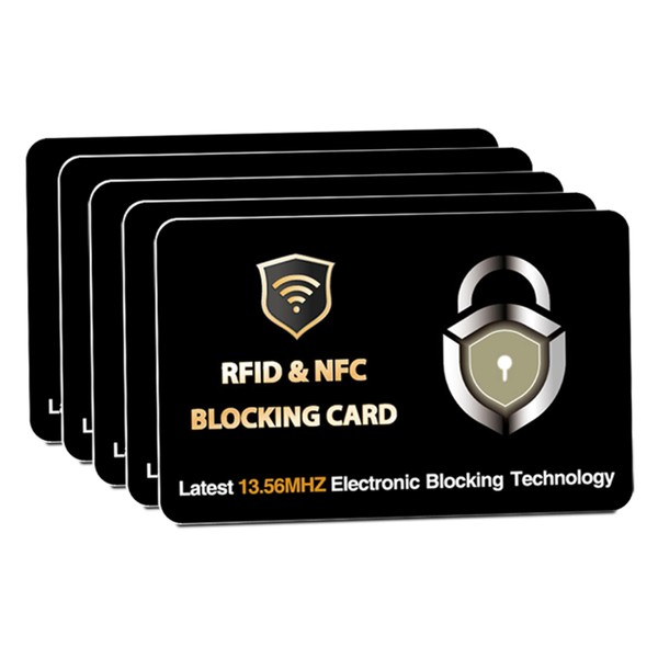SaiTech IT 5 PK RFID Blocking Cards Protect Your Entire