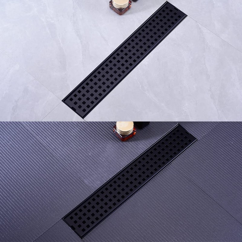 16 Inch Linear Bathroom Shower Rectangular Floor Drain,New Type with