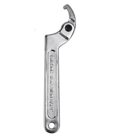 DTYGUIXE Activity Hook Spanner Adjustable C Wrench 19-51 mm Round Nut Collets Wrench Made of Chrome Vanadium Hook Wrench with Non-Slip Gloves