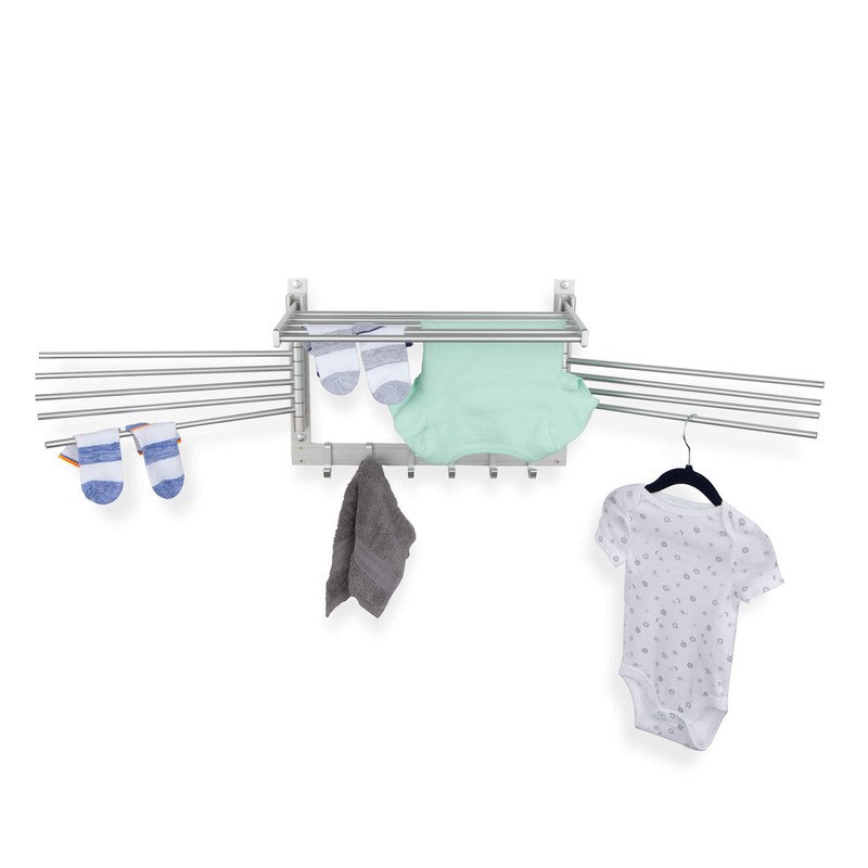 brightmaison BGT Wash Clothes Drying Rack Wall Mount Laundry Room