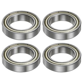 QUARKZMAN 6804ZZ Ball Bearing, Deep Groove Ball Bearing, Deep Groove Ball Bearing, 20 mm Bore, 32 mm OD, 7 mm, Thick Chrome Steel, Double Shielded Bearing for Engines, Pumps, Conveyors, Pack of 4