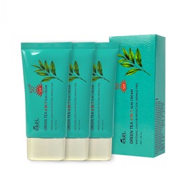 Ttowa Store Partner Ekel Green Tea Four-in-One Sun Cream SPF50+ PA+++ 70ml 3pcs / 이켈 녹차 포인원 선크림 SPF50+ PA+++ 70ml 3개