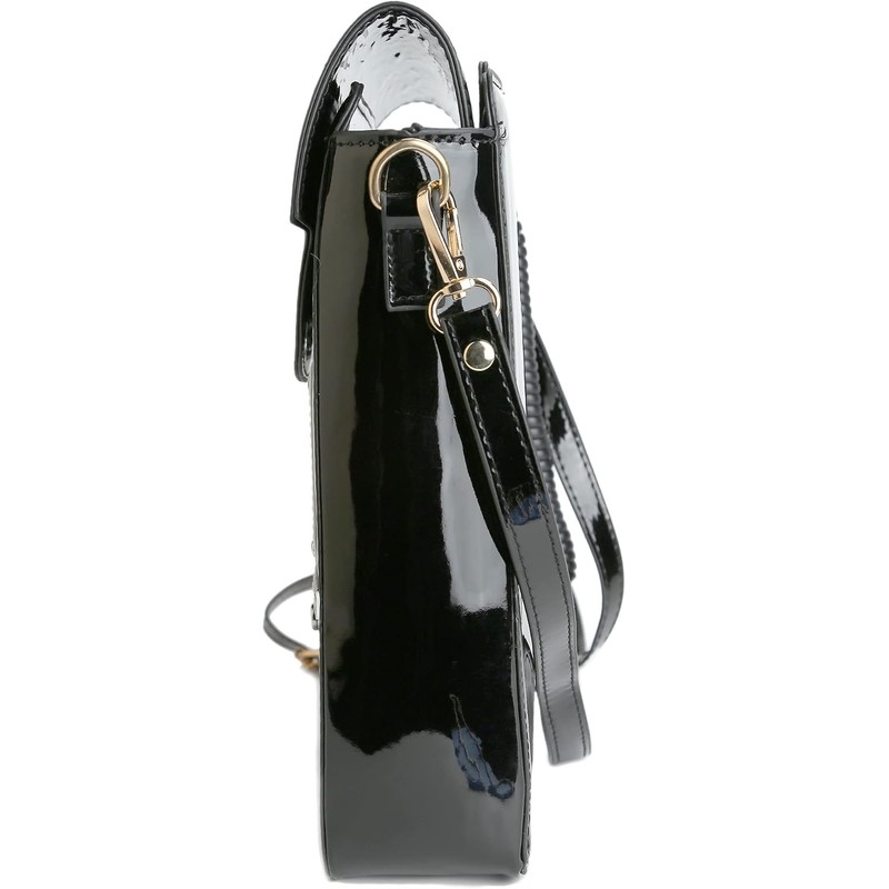 QiMing Bolso bandolera para teléfono de esfera retro, bolso de