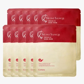 코리아나 노니상지 프리미엄 달팽이 마스크팩 10매 Koreana Noni-Sanji Premium Snail Mask Pack 10 Sheets