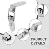 90 Degree Tool Box Hood Locks Latches with Keyhole, Stainless