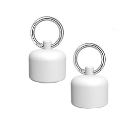 Roczential 2 Pieces Travel Jewelry Holder with Round Keychain, Small Travel Jewelry Box with Round Keychain, Storage Container