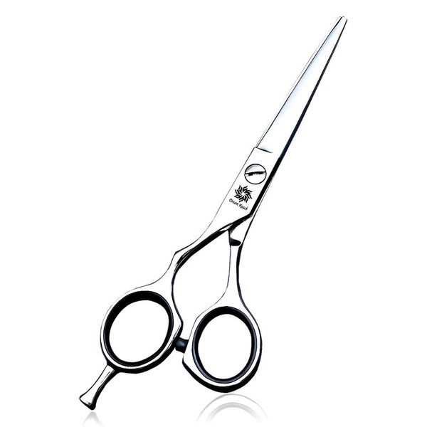 Professional Lefty Left handed Barber Hair Cutting Scissors/Shear -6'' Hairdressing Scissor Salon Razor Edge Straight Blade Shears Stainless Steel with Finger Inserts- by Dream Reach(Cutting Scissor)