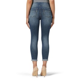 Rock & Republic Womens Denim Rx Fever Stretch Crop Capri Jeans, Overdose-Medium Indigo Destructed, 10 US