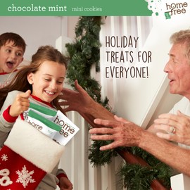 Homefree Treats You Can Trust Gluten Free Mini Cookies, Single Serve, Chocolate Mint, 0.95 Ounce (Pack of 10)