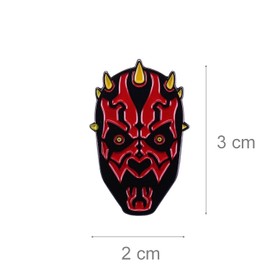 Distrigeek Dark Mouth Metal Enamel Collection Foil Badge Lapel Pin Badge for Men and Women Enamel, enamel