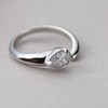 VOTRE COUTURE Mill Decorated European Luxury Cubic Zirconia Ring, One