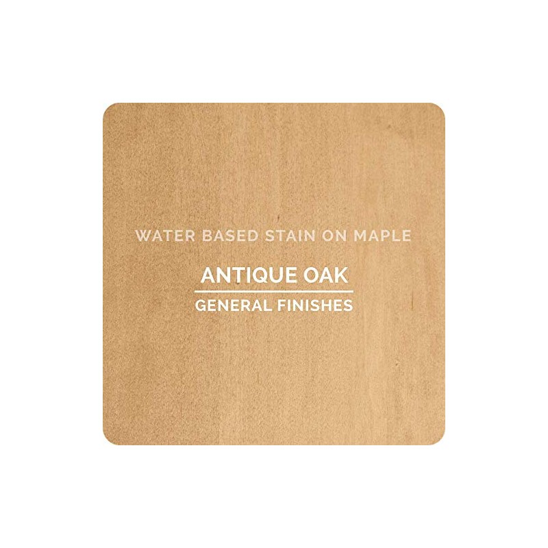 General Finishes Water Based Wood Stain, 1 Pint, Antique Oak